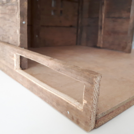 Houten kerststal | handmade sloophout