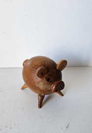 Houten zoutstrooier | varkentje