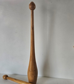 Houten  jongleerclubs - set van 2