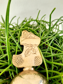 Vintage messing kerstklok | Merry Christmas