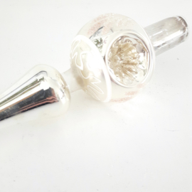 Vintage kerstboompiek | zilver