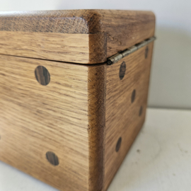 Houten opbergbak | dobbelsteen