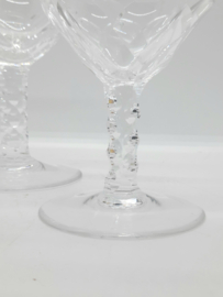 W.J.Rozendaal - Sexago | kristal borrelglas op voet - per 6