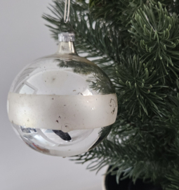 Kerstbal | sneeuwrand decoratie