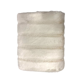 Plaid fleece - offwhite