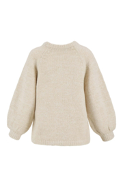 Zusss trui met lurex - creme