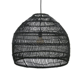 HKliving hanglamp wicker m - zwart