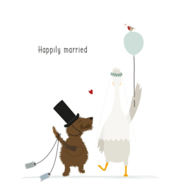 Kaart Frits happily married