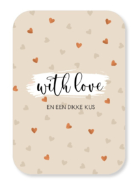 Jots wenskaart A5 with love