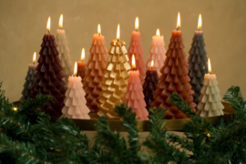 Kaars kerstboom s - coffee