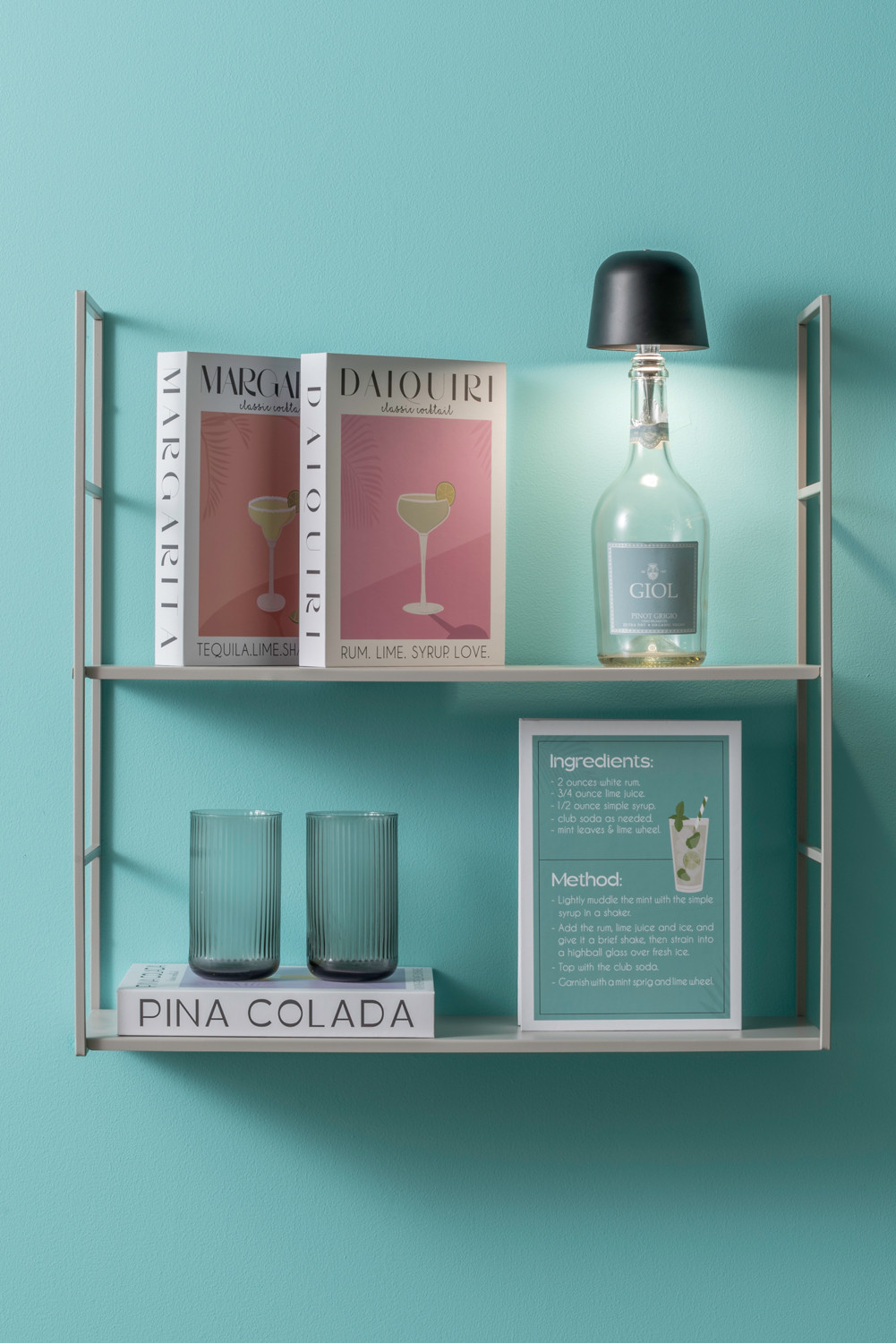 LED lamp fles - zwart