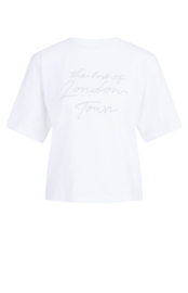 YAYA shirt met print - wit/grijs