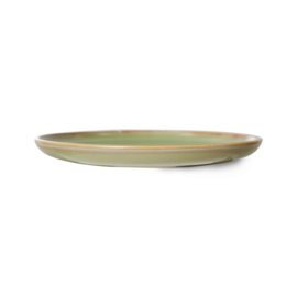 HKliving sideplate chef ceramics - mosgroen