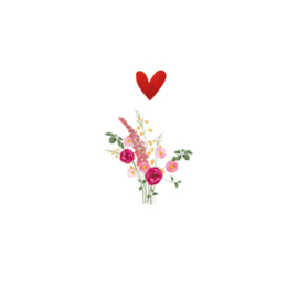 Yon kaart bloemen