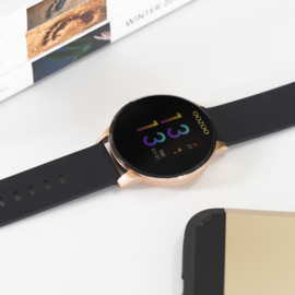 OOZOO smartwatch losse band - zwart/roségoud