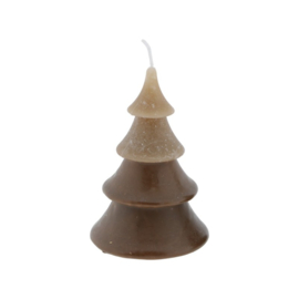 Kaars kerstboom - bruin