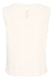 Cream top paillet