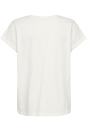 Cream shirt print - wit