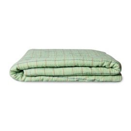 HKliving plaid sherpa - groen