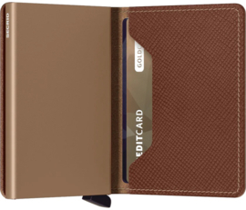 Secrid slimwallet saffiano - caramel