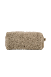 Zusss make-up tas teddy - taupe/groen