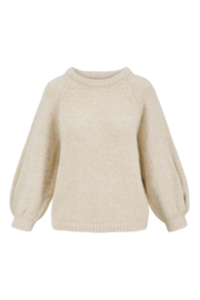 Zusss trui met lurex - creme