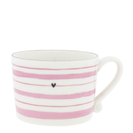 Bastion Collections mok l stripe - roze