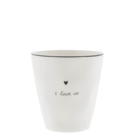 Bastion Collections beker shape love - zwart