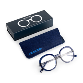 Looplabb leesbril jane - donkerblauw