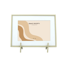 Fotolijst metaal 10x15 cm - beige