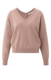 YAYA trui knoopdetail - blush pink