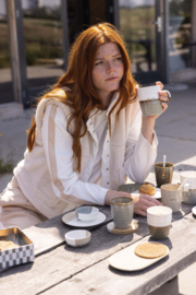 Zusss koffiemok darling - grijsgroen