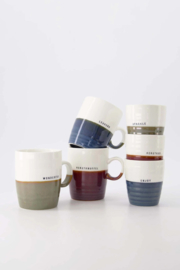 Zusss koffiemok sprakle - donkergroen