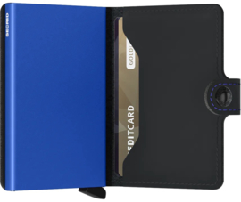 Secrid miniwallet - zwart/blauw