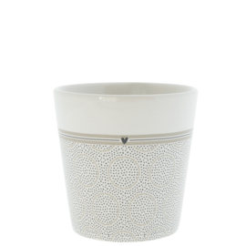 Bastion Collections beker dots - zwart