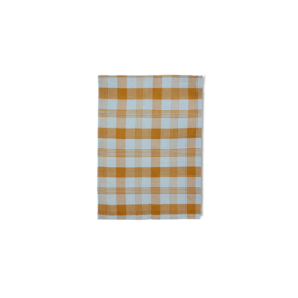 HKliving theedoek amber/blauw