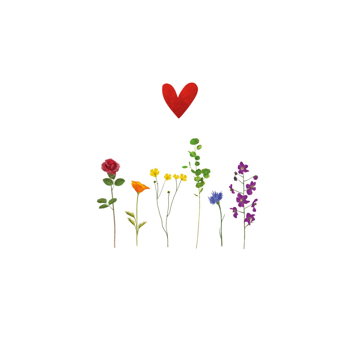 Yon kaart bloemen