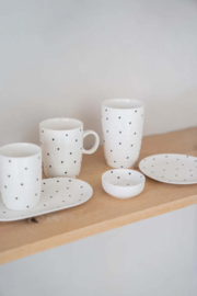 Zusss koffiemok hartjes - wit