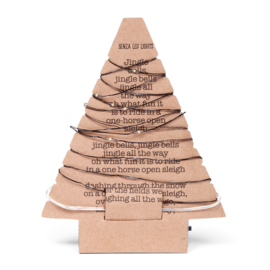 LED verlichting kerstboom - zwart