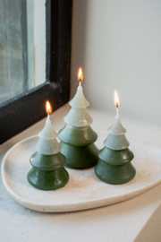 Kaars kerstboom - groen