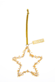 MrsBloom hanger ster - antiek goud