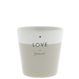 Bastion Collections beker love forever - zwart