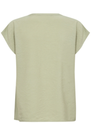 Cream blouse - green tea