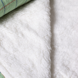 HKliving plaid sherpa - groen