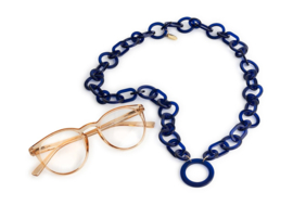 Looplabb leesbril ketting - donkerblauw