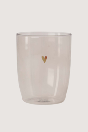 Zusss drinkglas hartje - zand