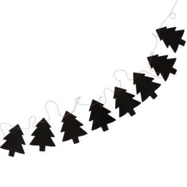 Slinger kerstboom - zwart