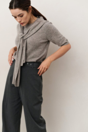 YAYA broek ceintuur - antracietgrijs