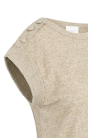 YAYA shirt mouwloos - beige/bruin