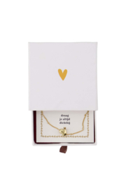 Zusss ketting in doosje - wit